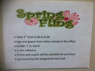 Spring Fling poster. (photo contributed)