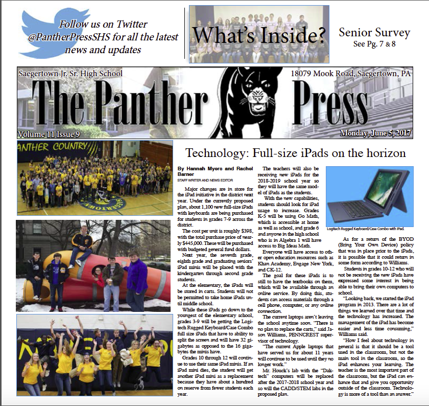 Volume 11 Issue 9: Senior Issue