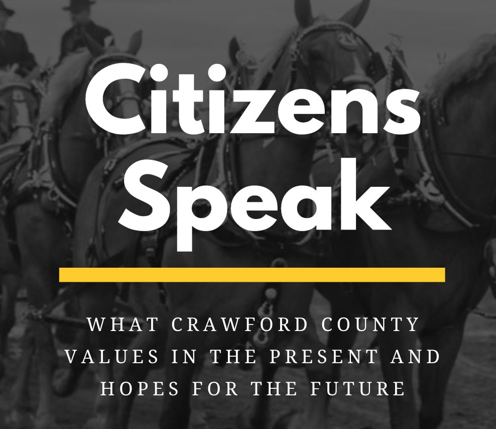 Crawford County citizens share values, concerns, and hopes