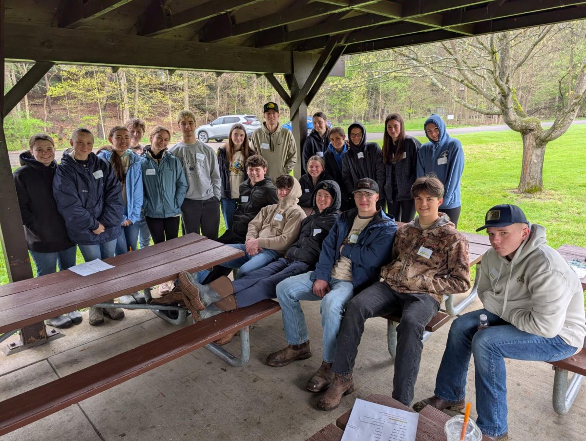 Mr. Greco's Envirothon students attend the competition. Photo from the Saegertown High School Facebook page.